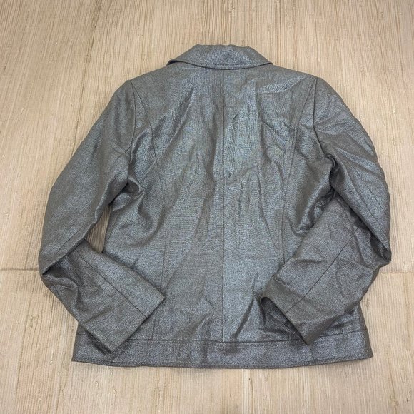 Ellen Tracy Metallic Ladies Suit Jacket Blazer 8 - Picture 2 of 6